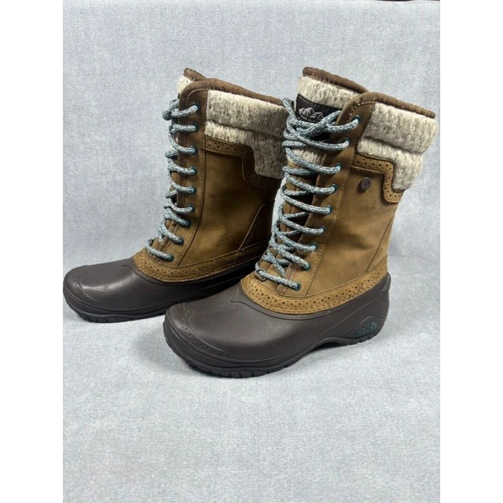 The North Face Shellista II Mid Waterproof Winter Snow Boots Women's 7 Brown